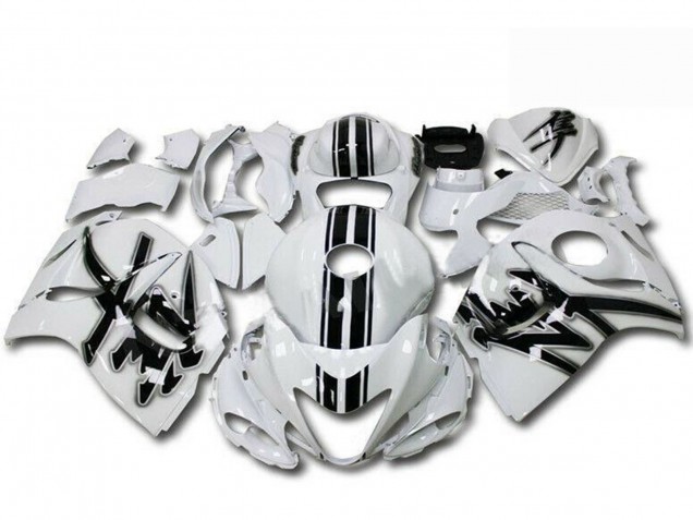 Perl Weiß Schwarz 2008-2020 Suzuki GSXR 1300 Hayabusa Motorrad Verkleidung