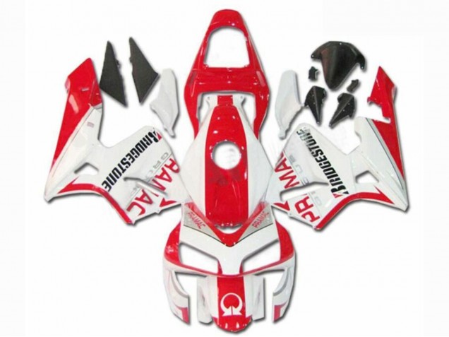 Weiß Rot Pramac Bridgestone 2003-2004 Honda CBR600RR Motorrad Verkleidung