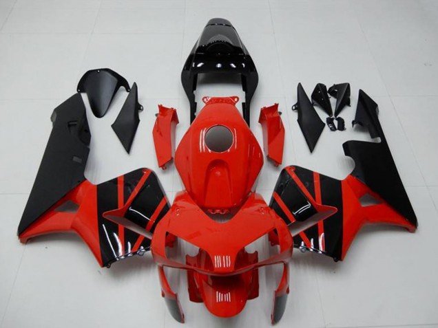 Rot Glänzendes Schwarz OEM Stil 2003-2004 Honda CBR600RR Motorrad Verkleidung