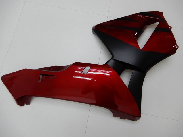 Rot Matt Schwarz Streifen 2003-2004 Honda CBR600RR Motorrad Verkleidung