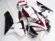 Weiß Rot Schwarz 2005-2006 Honda CBR600RR Motorrad Verkleidungen Kit