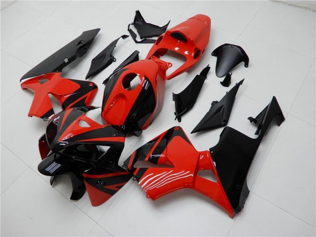 Rot Schwarz 2005-2006 Honda CBR600RR Abs Verkleidungen