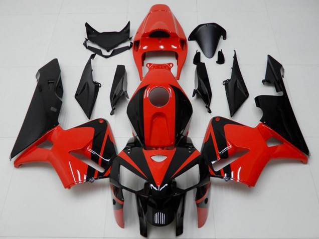 Rot Schwarz 2005-2006 Honda CBR600RR Abs Verkleidungen