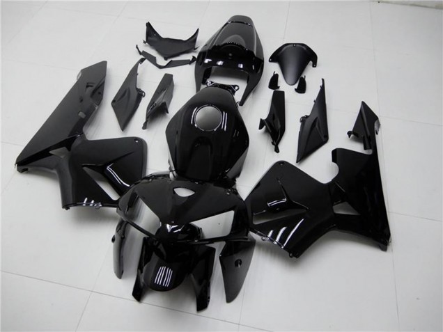 Glänzendes Schwarz 2005-2006 Honda CBR600RR Motorrad Verkleidung