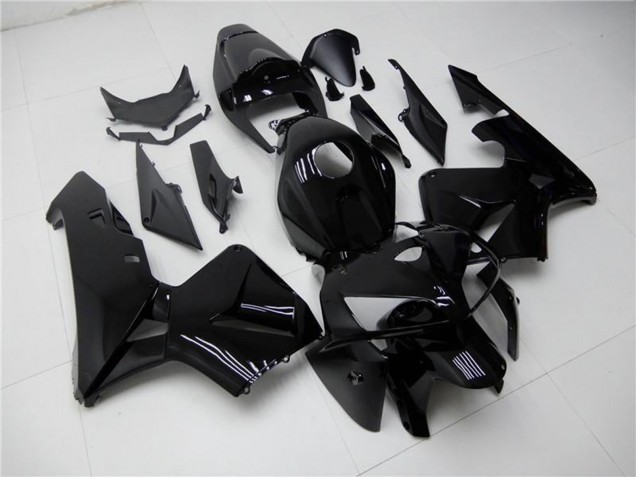Glänzendes Schwarz 2005-2006 Honda CBR600RR Motorrad Verkleidung