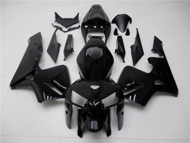 Glänzendes Schwarz 2005-2006 Honda CBR600RR Motorrad Verkleidung