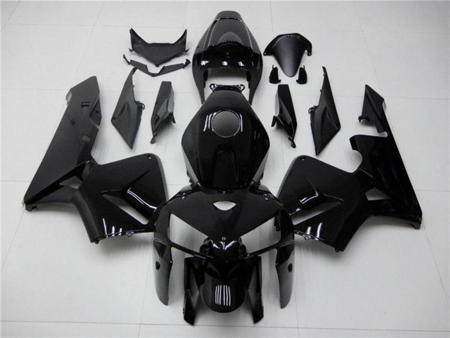Glänzendes Schwarz 2005-2006 Honda CBR600RR Motorrad Verkleidung
