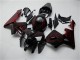 Glänzendes Schwarz Rot Flamme 2005-2006 Honda CBR600RR Motorrad Verkleidung Kit