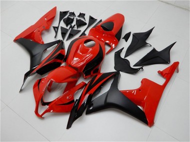 Rot Matt Schwarz 2007-2008 Honda CBR600RR Motorrad Verkleidung