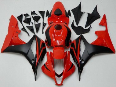 Rot Matt Schwarz 2007-2008 Honda CBR600RR Motorrad Verkleidung