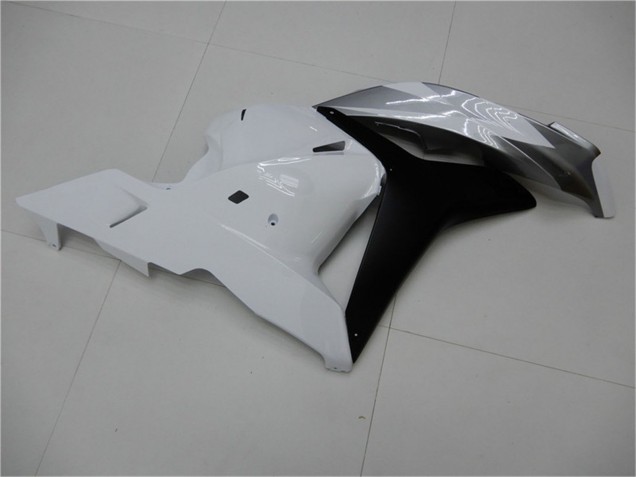 Weiß Grau Matt Schwarz 2009-2012 Honda CBR600RR Motorrad Verkleidung