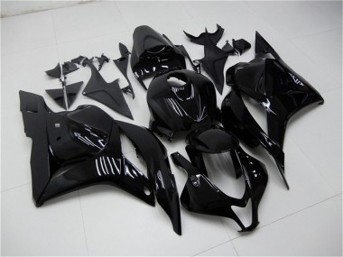 Glänzendes Schwarz 2009-2012 Honda CBR600RR Motorrad Verkleidung Kit
