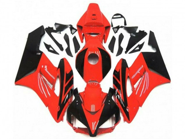Rot Glänzendes Schwarz 2004-2005 Honda CBR1000RR Motorrad Verkleidung