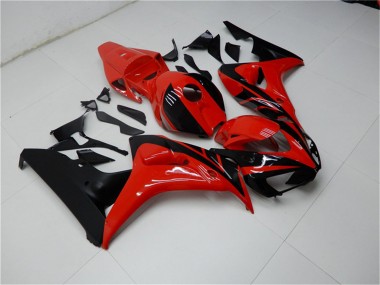 Rot Glänzendes Schwarz 2006-2007 Honda CBR1000RR Motorrad Verkleidungen Kit
