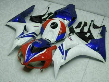 Weiß Rot Blau HRC 2006-2007 Honda CBR1000RR Motorrad Verkleidung Kit