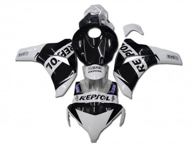 Weiß Glänzendes Schwarz Repsol 2008-2011 Honda CBR1000RR Motorrad Verkleidung