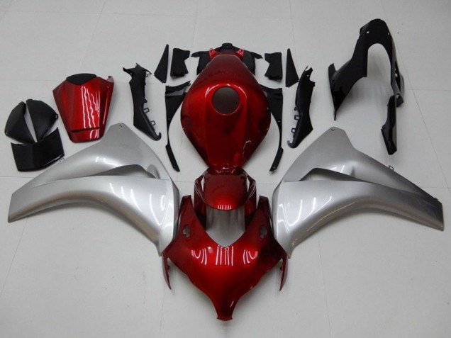 Silber Kastanienbraun Rot 2008-2011 Honda CBR1000RR Motorrad Verkleidung
