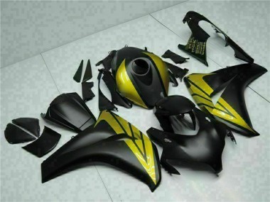 Matt Schwarz Gold 2008-2011 Honda CBR1000RR Motorrad Verkleidung