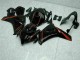 Glänzendes Schwarz Rot 2008-2011 Honda CBR1000RR Motorrad Verkleidung