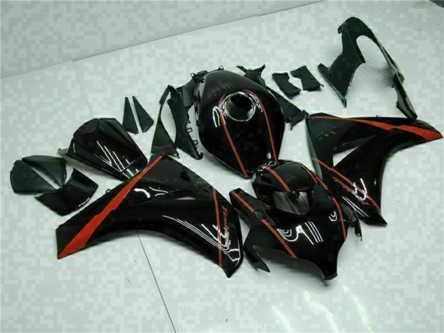 Glänzendes Schwarz Rot 2008-2011 Honda CBR1000RR Motorrad Verkleidung