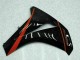 Glänzendes Schwarz Rot 2008-2011 Honda CBR1000RR Motorrad Verkleidung