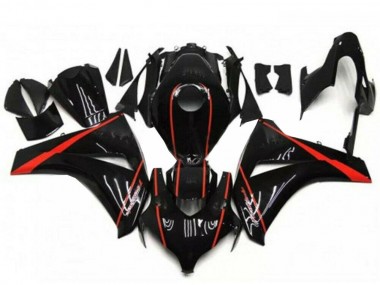 Glänzendes Schwarz Rot 2008-2011 Honda CBR1000RR Motorrad Verkleidung