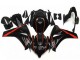 Glänzendes Schwarz Rot 2008-2011 Honda CBR1000RR Motorrad Verkleidung