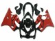 Rot Glänzendes Schwarz 2004-2007 Honda CBR600 F4i Motorrad Verkleidungen Kit