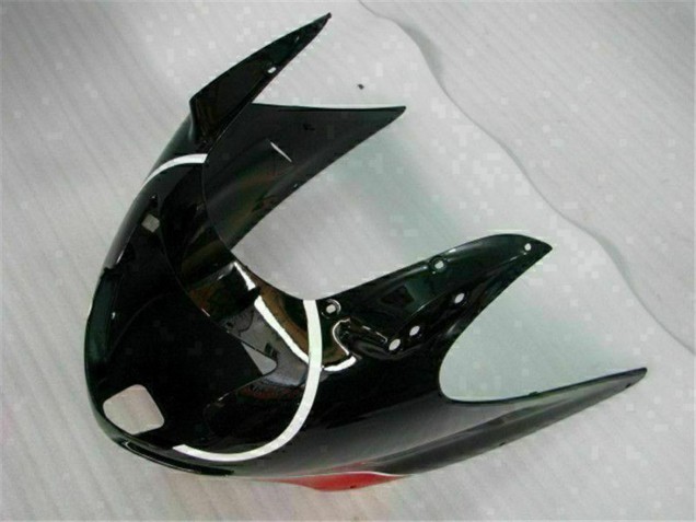 Rot Glänzendes Schwarz 1996-2007 Honda CBR1100XX Blackbird Motorrad Verkleidung
