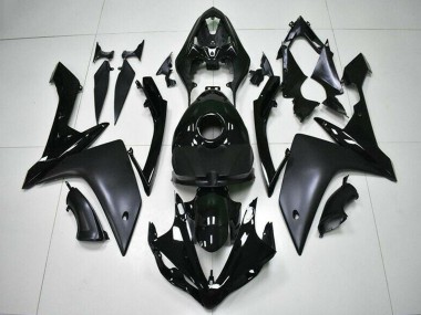 Glänzendes Schwarz Matt Schwarz 2007-2008 Yamaha YZF R1 Motorrad Verkleidung