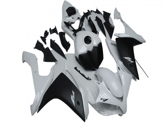 Weiß Matt Schwarz 2007-2008 Yamaha YZF R1 Motorrad Verkleidung