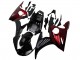 Glänzendes Schwarz Rot 2003-2004 Yamaha YZF R6 Motorrad Verkleidung Kit