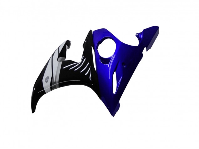 Blau Weiß Glänzendes Schwarz 2003-2004 Yamaha YZF R6 Motorrad Verkleidung