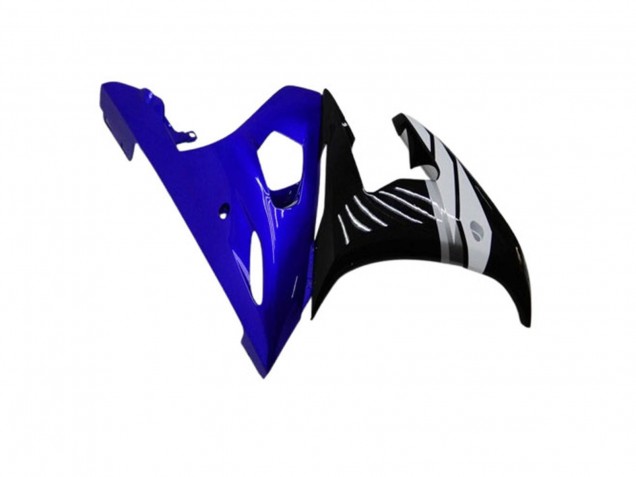 Blau Weiß Glänzendes Schwarz 2003-2004 Yamaha YZF R6 Motorrad Verkleidung