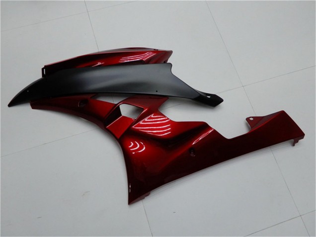 Rot Matt Schwarz 2006-2007 Yamaha YZF R6 Motorrad Verkleidung Kit