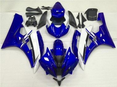 Blau Weiß Schwarz 2006-2007 Yamaha YZF R6 Motorrad Verkleidung