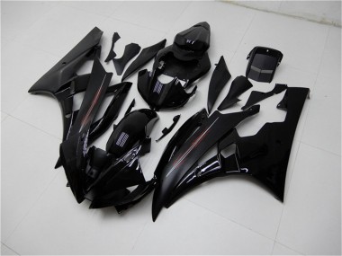 Glänzendes Schwarz Matt Schwarz 2006-2007 Yamaha YZF R6 Motorrad Verkleidung Kit