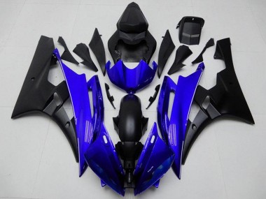 Blau Matt Schwarz 2006-2007 Yamaha YZF R6 Motorrad Verkleidung
