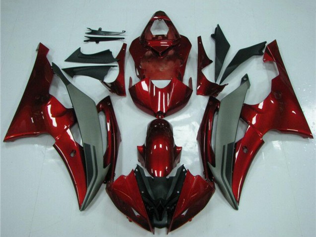 Rot Grau 2008-2016 Yamaha YZF R6 Motorrad Verkleidung