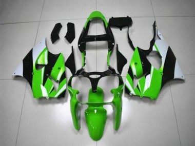 Grün Weiß Schwarz 2000-2002 Kawasaki ZX6R Motorrad Verkleidung Kit