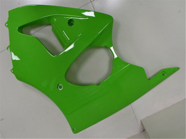 Grün Schwarz 2000-2002 Kawasaki ZX6R Motorrad Verkleidung
