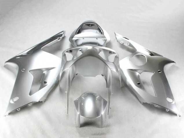 Silber 2003-2004 Kawasaki ZX6R Motorrad Verkleidung Kit