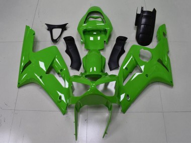 Grün 2003-2004 Kawasaki ZX6R Motorrad Verkleidung