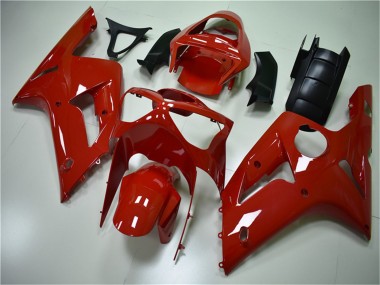 Rot 2003-2004 Kawasaki ZX6R Motorrad Verkleidung Kit