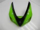 Grün Glänzendes Schwarz 2005-2006 Kawasaki ZX6R Motorrad Verkleidung