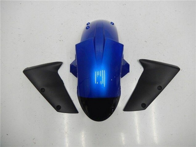 Blau Glänzendes Schwarz 2005-2006 Kawasaki ZX6R Motorrad Verkleidung Kit