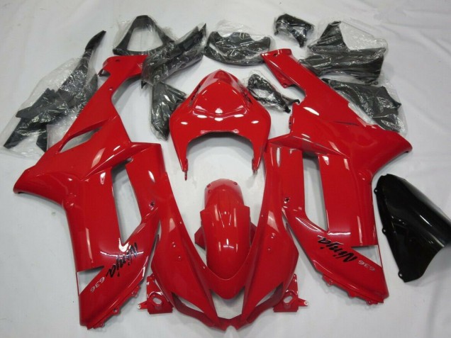Rot 2007-2008 Kawasaki ZX6R Motorrad Verkleidung