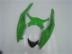 Grün Glänzendes Schwarz 2009-2012 Kawasaki ZX6R Motorrad Verkleidung Kit