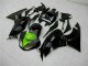 Glänzendes Schwarz Grün 2009-2012 Kawasaki ZX6R Motorrad Verkleidung