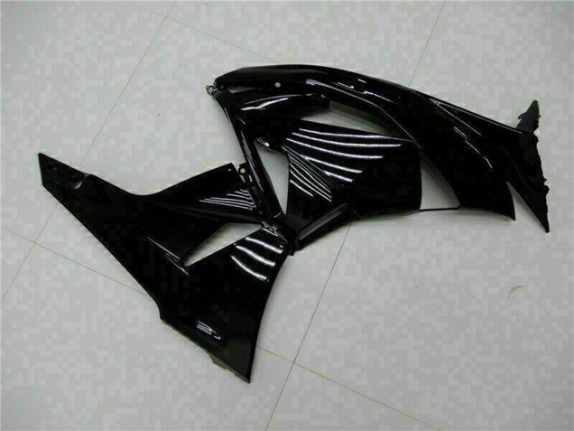 Glänzendes Schwarz Grün 2009-2012 Kawasaki ZX6R Motorrad Verkleidung